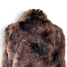 Load image into Gallery viewer, Vintage Chocolate + Black Sheared Fur Jacket
