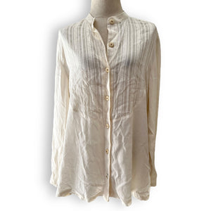 Vintage Dennise Silk Cream Sheer Blouse