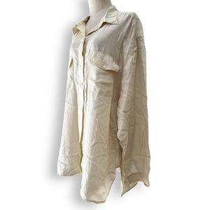 Stunning Vintage Cashel Silk Cream Blouse