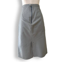 Load image into Gallery viewer, Vintage Grey Leather Skirt
