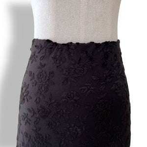 Vintage DKNY Burnout Velvet Skirt