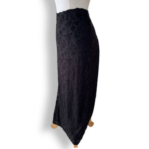 Vintage DKNY Burnout Velvet Skirt