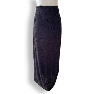 Vintage DKNY Burnout Velvet Skirt