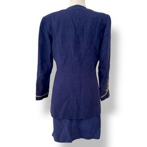 Vintage Emanuel Ungaro Navy Suit Set