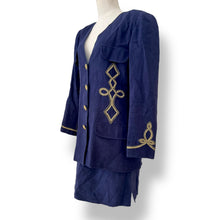 Load image into Gallery viewer, Vintage Emanuel Ungaro Navy Suit Set
