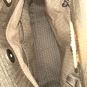 Aigner Champagne Gold Structured Tote