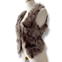Load image into Gallery viewer, Vintage Rabbit Fur Gilet with Knit Back
