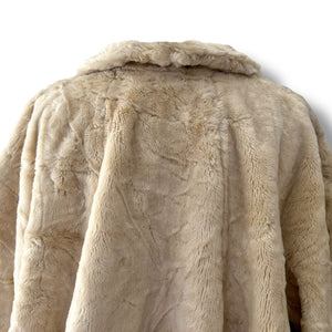 Vintage Italian Faux Fur Coat