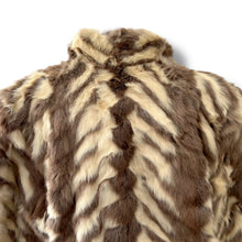 Load image into Gallery viewer, Vintage Striped Fur Jacket
