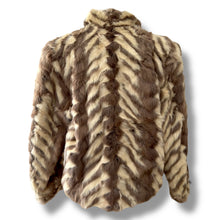 Load image into Gallery viewer, Vintage Striped Fur Jacket
