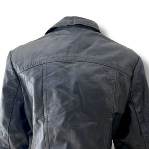 Vintage Cropped Leather Jacket