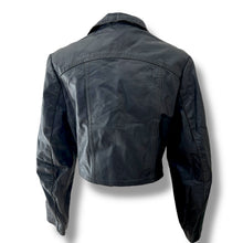Load image into Gallery viewer, Vintage Cropped Leather Jacket
