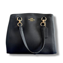 Load image into Gallery viewer, Navy Coach Minetta Saffiano Leather Tote
