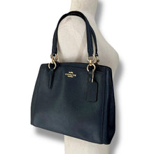 Load image into Gallery viewer, Navy Coach Minetta Saffiano Leather Tote
