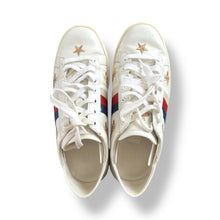 Load image into Gallery viewer, Gucci Ace Embroidered Bee &amp; Star Sneakers – Size 38
