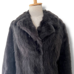 Vintage Charcoal Fur Coat