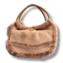 Load image into Gallery viewer, Vintage Suede &amp; Shearling Shoulder Bag
