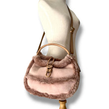 Load image into Gallery viewer, Vintage Suede &amp; Shearling Shoulder Bag
