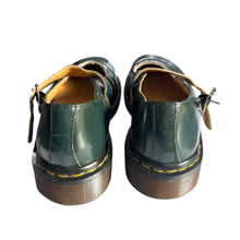 Load image into Gallery viewer, Vintage Dr. Martens Mary Janes in Forest Green Patent (Made in England)
