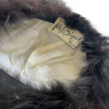 Load image into Gallery viewer, Vintage Bigel Bruxelles Black Fur Hat
