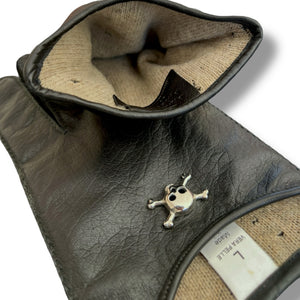 Vivienne Westwood Leather Skull Gloves – Size L