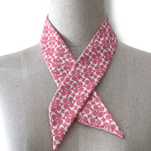 Load image into Gallery viewer, Coach Pink Signature Silk Twilly Scarf
