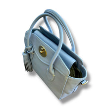 Load image into Gallery viewer, Madame Hiroko Powder Blue Leather Tote
