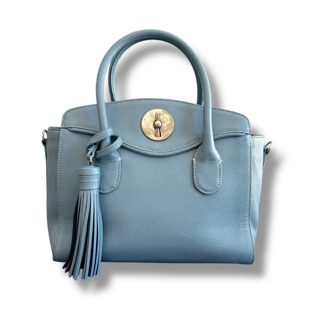 Madame Hiroko Powder Blue Leather Tote