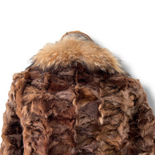 Load image into Gallery viewer, Vintage Sable Fur Coat with Raccoon Trim
