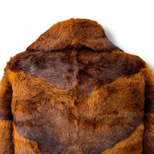 Load image into Gallery viewer, Vintage Rabbit Fur Coat in Auburn and Chocolate Hues
