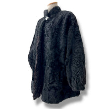 Load image into Gallery viewer, Vintage Black Persian Lamb Coat
