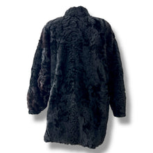 Load image into Gallery viewer, Vintage Black Persian Lamb Coat
