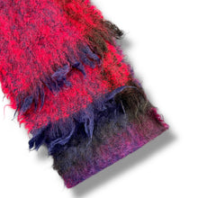 Load image into Gallery viewer, Vintage Mohair Scarf in Purple, Plum &amp; Fuchsia Tones
