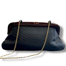 Load image into Gallery viewer, Vintage Carpel Quilted Leather Frame Clutch
