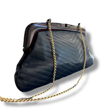Load image into Gallery viewer, Vintage Carpel Quilted Leather Frame Clutch

