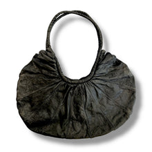 Load image into Gallery viewer, The Ultimate Slouch – Oversized Black Leather Statement Bag
