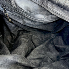 Load image into Gallery viewer, The Ultimate Slouch – Oversized Black Leather Statement Bag
