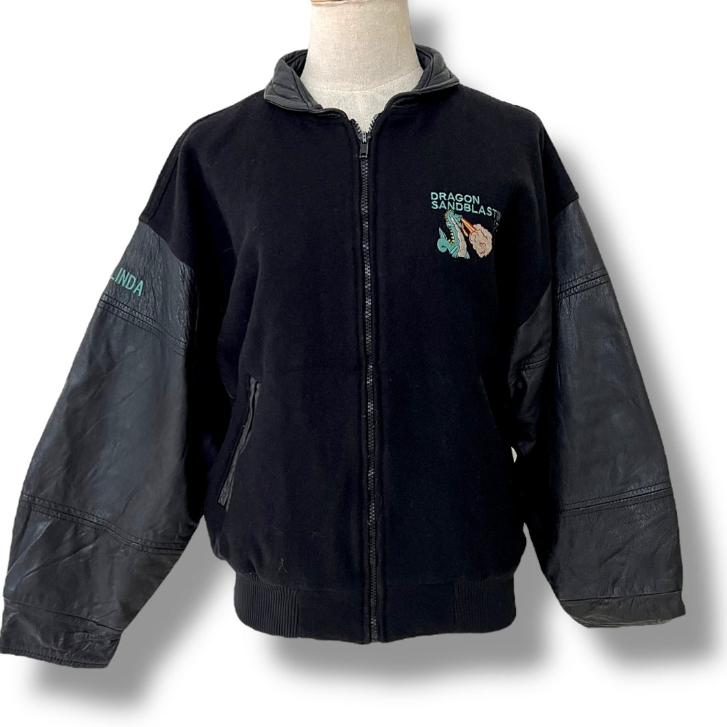 Rare Vintage Workwear - Vintage Dragon Sandblasting Ltd. Bomber Jacket