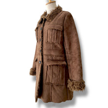 Load image into Gallery viewer, Real Suede Fur-Trimmed Coat – One After Another by Nice Claup (Japan)
