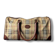 Load image into Gallery viewer, Vintage Burberry Nova Check Travel Bag – Made in England
