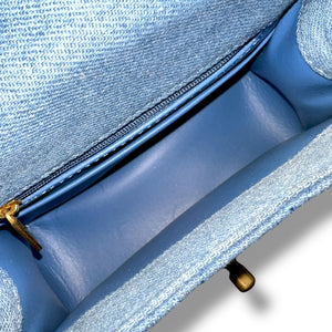Blue Quilted Crossbody – Chanel Inspired (Not Authentic)
