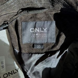 ONLY Black Suede Convertible Jacket