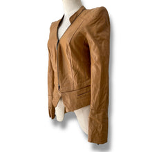 Load image into Gallery viewer, Vero Moda Classic Caramel Leather Jacket
