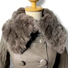 Load image into Gallery viewer, Vero Moda Classic Real Leather Trench with Fur Collar
