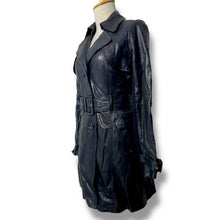 Load image into Gallery viewer, ONLY Edge Collection Black Leather Trench

