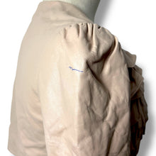 Load image into Gallery viewer, Vero Moda Pale Blush Leather Ruffle Jacket – New with Tags
