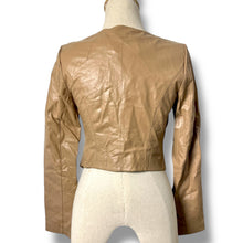 Load image into Gallery viewer, Vero Moda Real Leather Zipped Jacket in Tan
