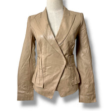 Load image into Gallery viewer, Vero Moda Structured Nude Leather Jacket
