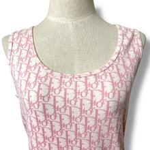 Load image into Gallery viewer, Christian Dior Pink Oblique Tank Top
