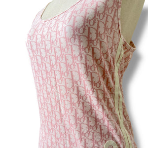 Christian Dior Pink Oblique Tank Top